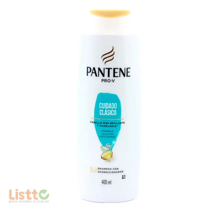 Shampoo Pantene Cuidado Clásico 2 en 1 400 ml.