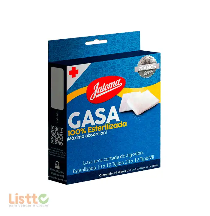 gasa Jaloma Grande 10 X 10 Cm 10 Pz