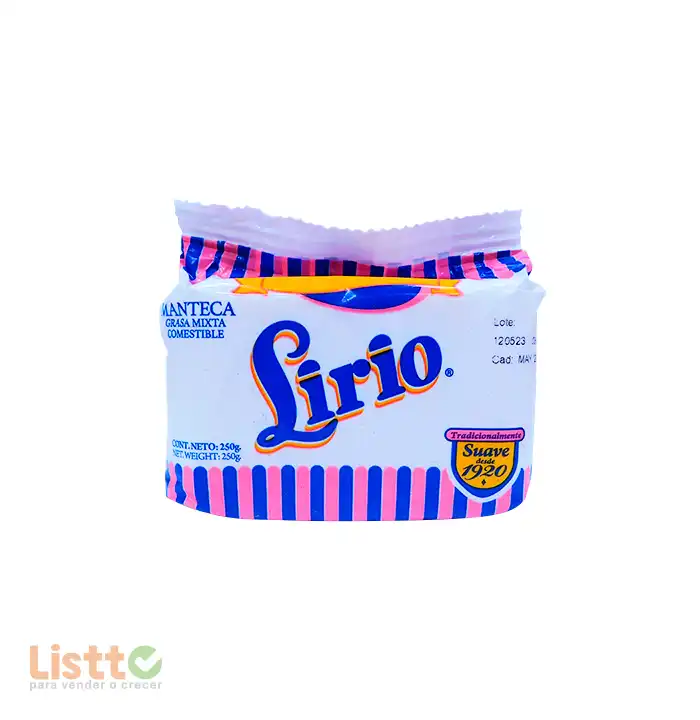 Manteca Lirio 250 gr.