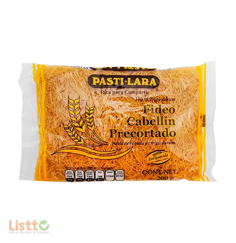 Pasta Lara Fideo Cabellin Precortado 200 gr.