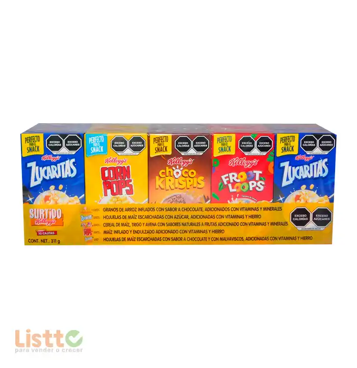 Cereal Kelloggs Variedad 10 pz.
