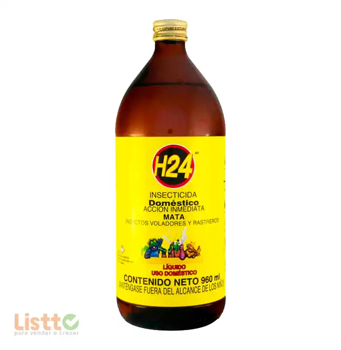 Insecticida H-24 Domestico Líquido 960 ml.