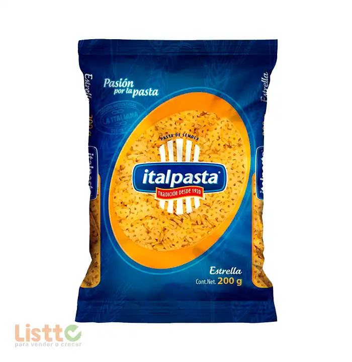 Pasta Italpasta Estrella Mediana 200 gr.