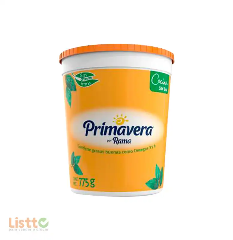 Margarina Primavera sin Sal 775 gr.