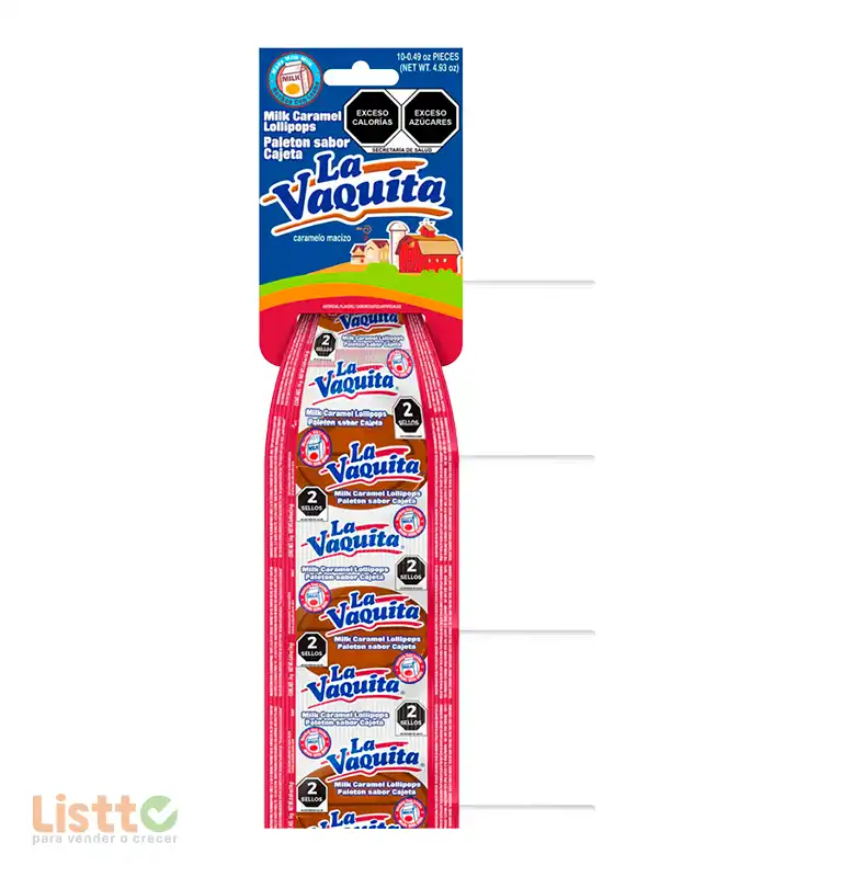Dulce Canels Paletón Vaquita 10 pz.