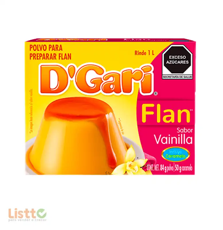 Flan D Gari Vainilla con Caramelo 134 gr.