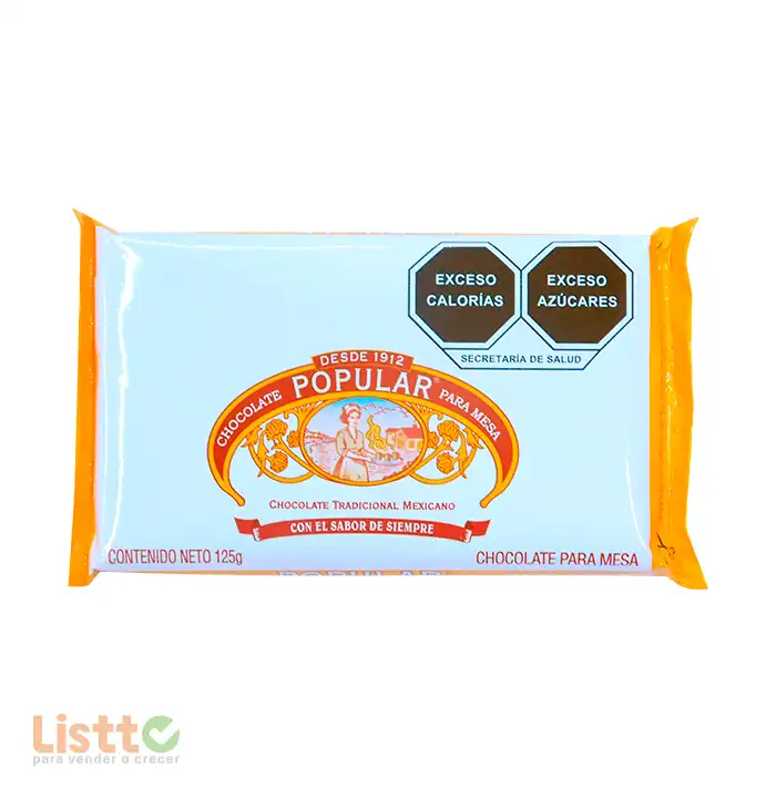 Chocolate Popular 125 gr.