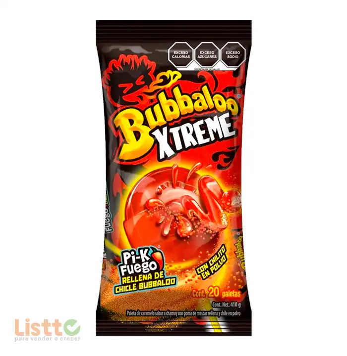 Paleta Bubbaxtreme Picamix 20 pz.
