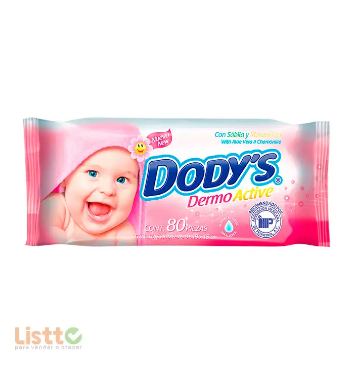 Toallitas Húmedas Dodys Rosa 80 pz.