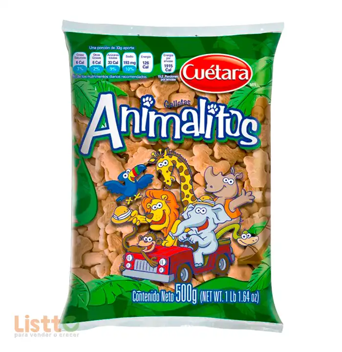 Galletas Cuétara Animalitos 500 gr.