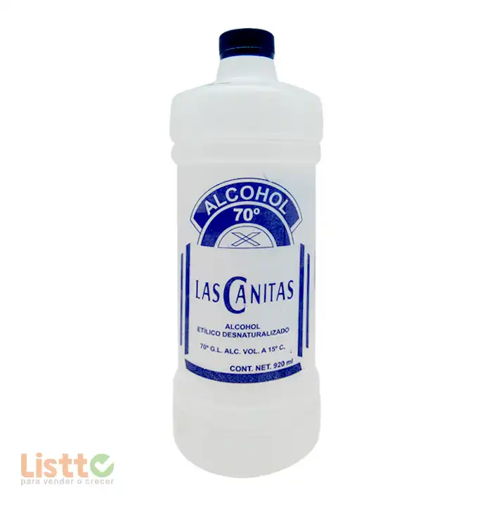 Alcohol Las Cañitas Azul 920 ml.