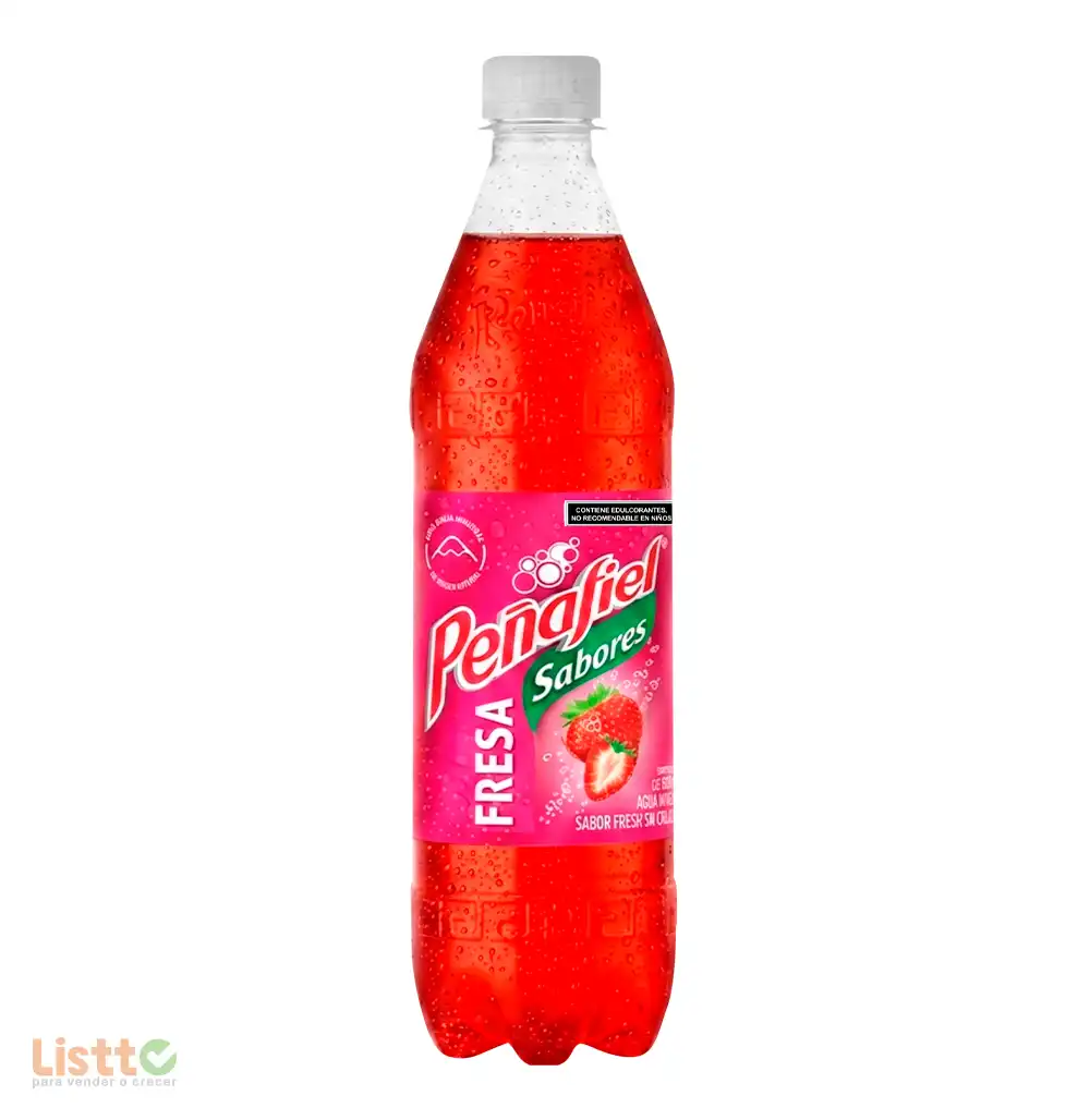 Refresco Peñafiel Fresa Pet 600 ml.