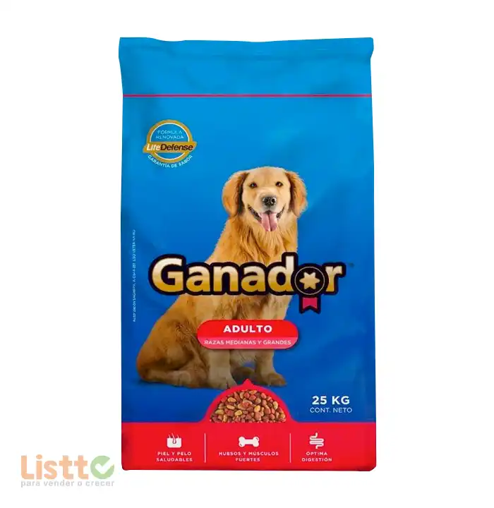 Alimento Ganador Adulto 25 kg.