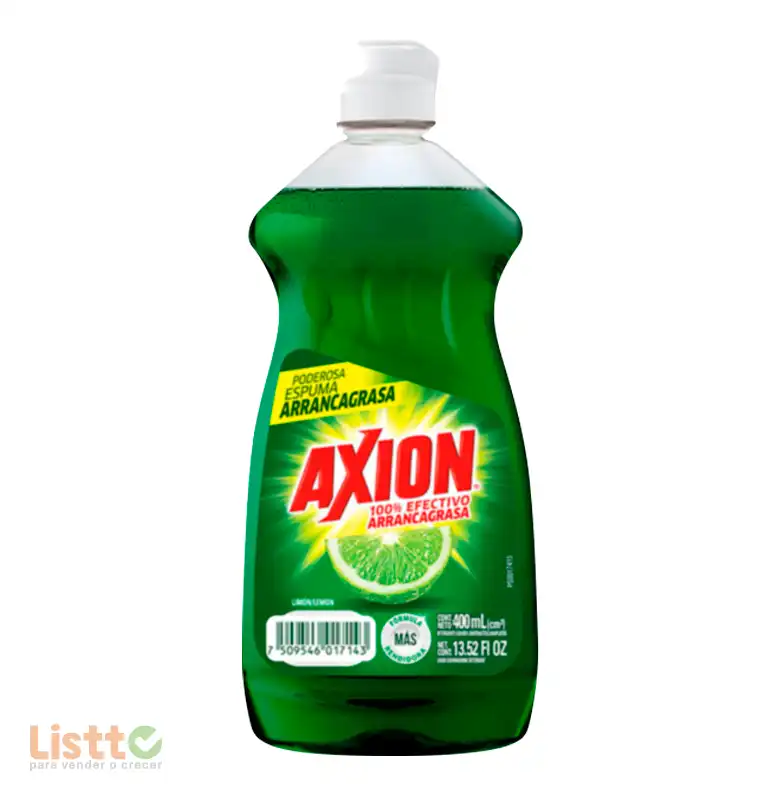 Detergente Axión Limón Líquido 400 ml.