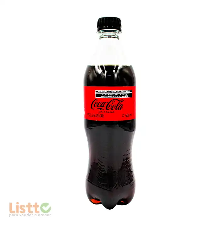 Refresco Coca Cola sin Azúcar 600 ml.