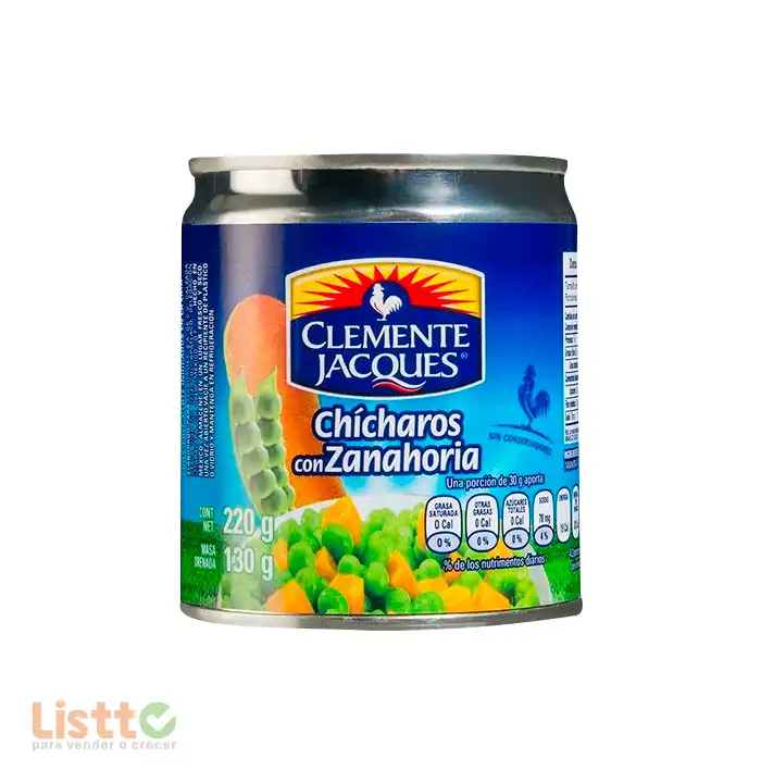 Chícharo con Zanahoria Clemente Jacques 220 gr.