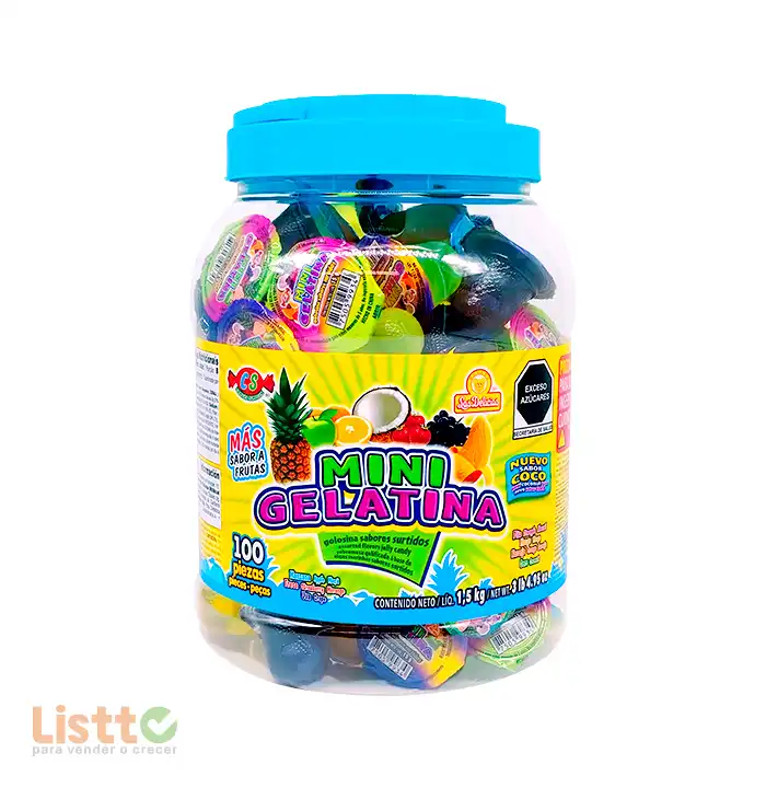 Gelatina Delicias Surtido 100 pz.