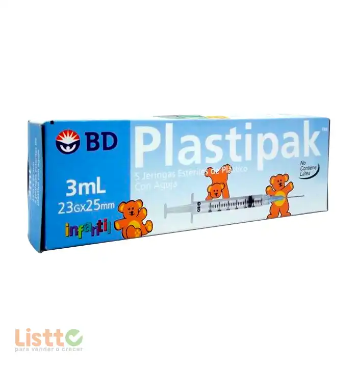 Jeringa Azul 3 ml. 5 Pz