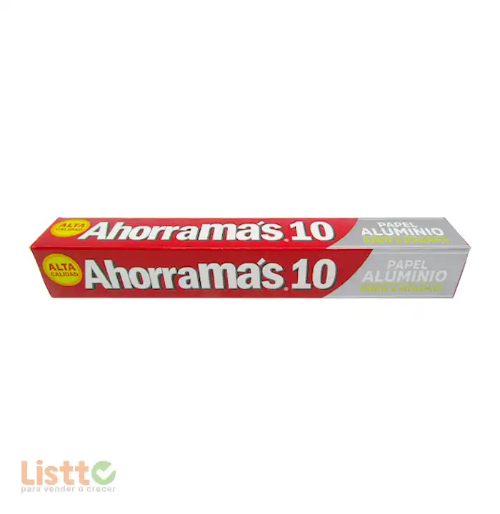 Papel Aluminio Ahorramás 10x 30 cm.