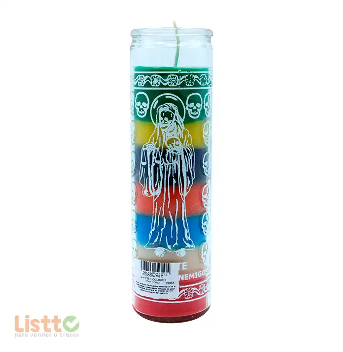 Veladora Mística Muerte 7 Colores 105c pz.