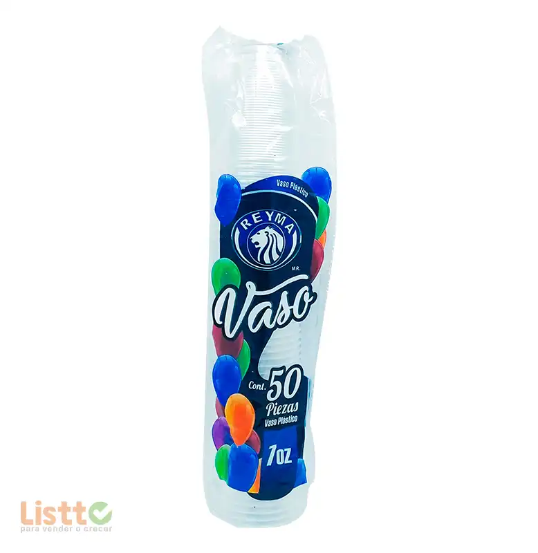 Vaso Plástico Reyma Número 7 50 pz.