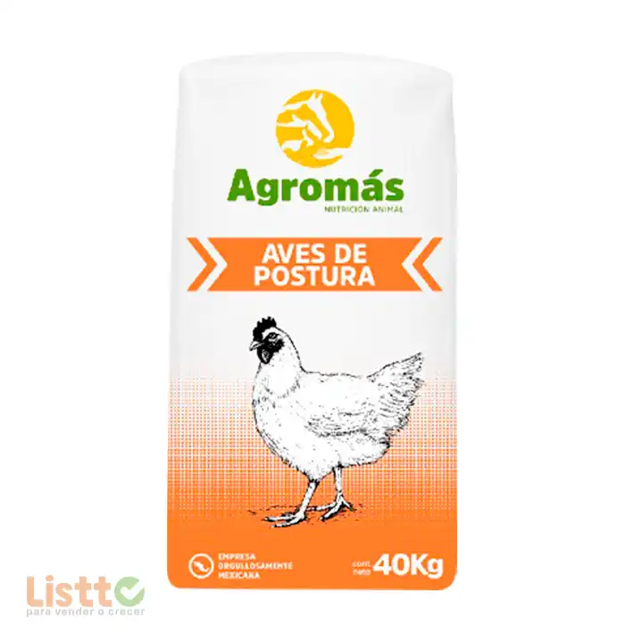 Alimento Agromas Ponedora Super Yema 17% 40 Kg.