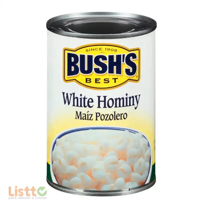 Maíz White Hominy Bushs 15 Oz
