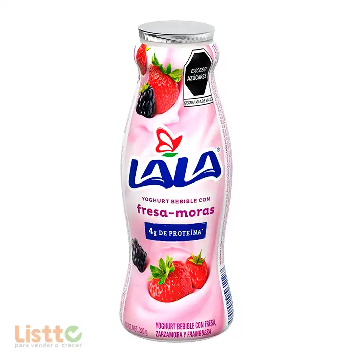 Yoghurt Lala Fresa Mora para Beber 220 ml.