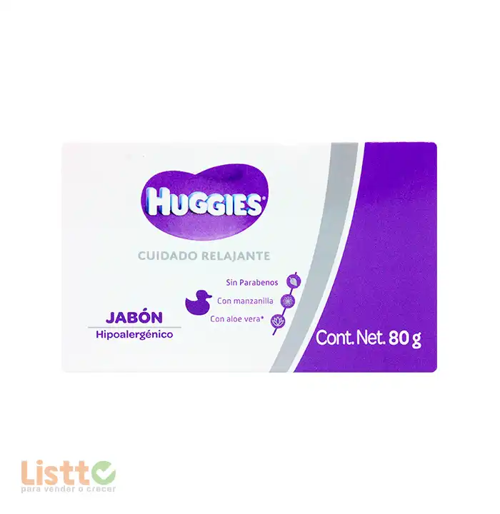 Jabón de Tocador Huggies Relajante 80 gr.