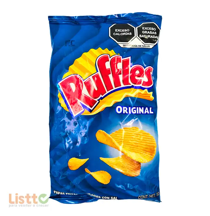 Botanas Sabritas Ruffles Sal 48 gr.