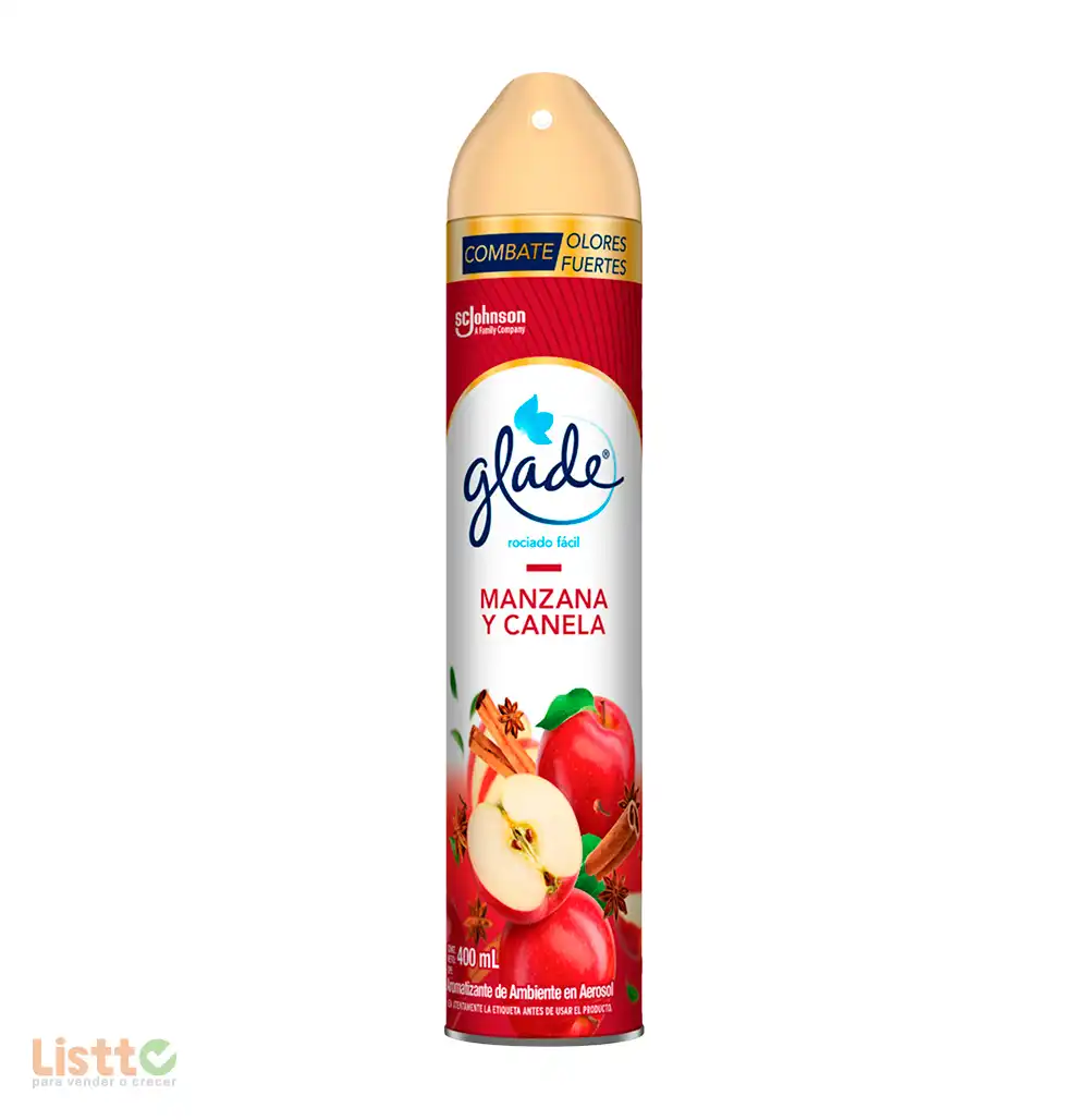Aromatizante Glade Manzana Canela 400 ml.