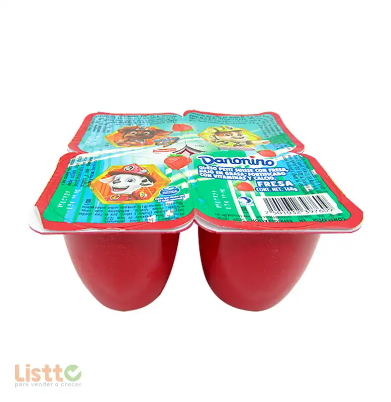 Yoghurt Danonino Petit Suisse Fresa 168 gr.
