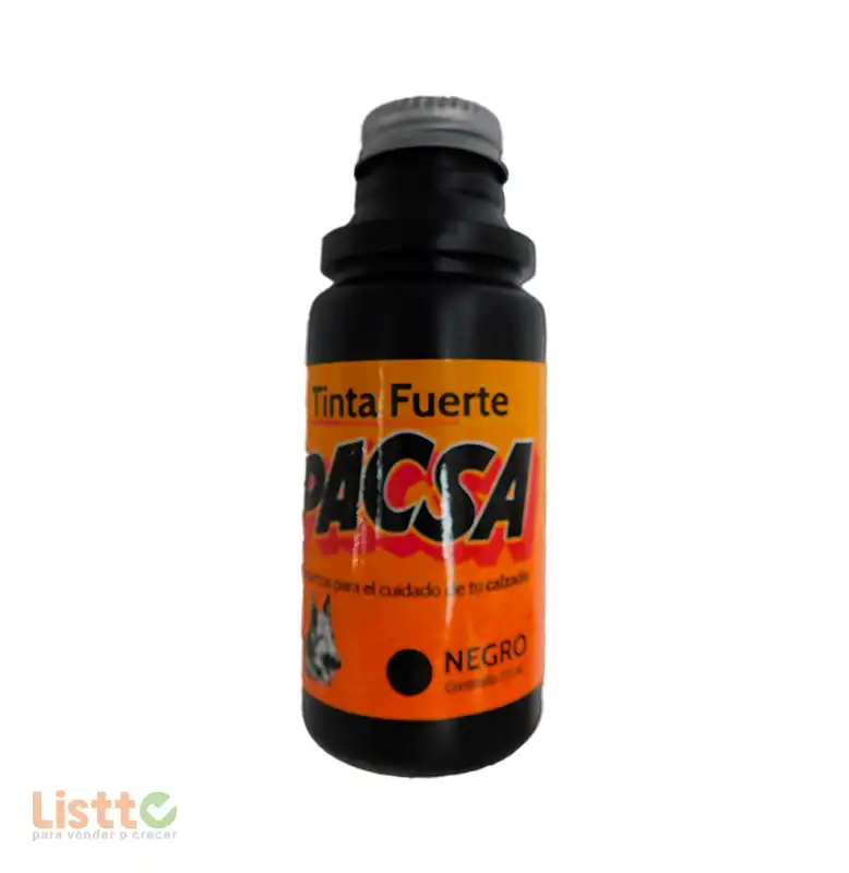 Tinta Fuerte Pacsa Negra 125 ml.