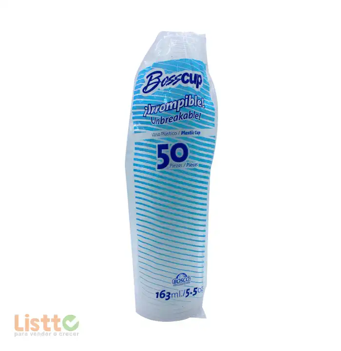 Vaso Plástico Bosco Número 5.5 50 Pz.