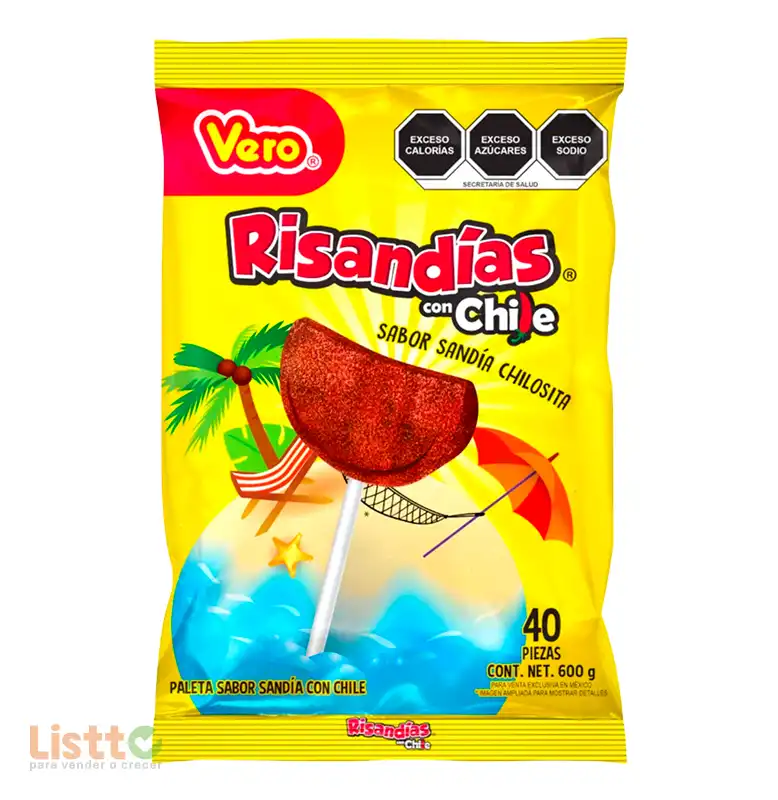 Paleta Vero Risandía con Chile 40 pz.
