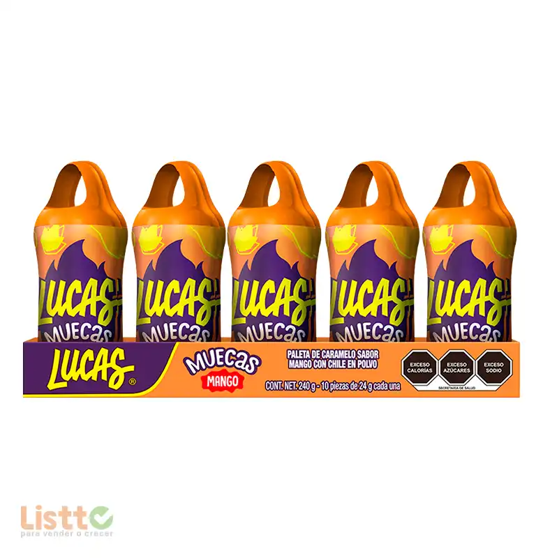 Dulce Lu cas Muecas Mango 10 pz.