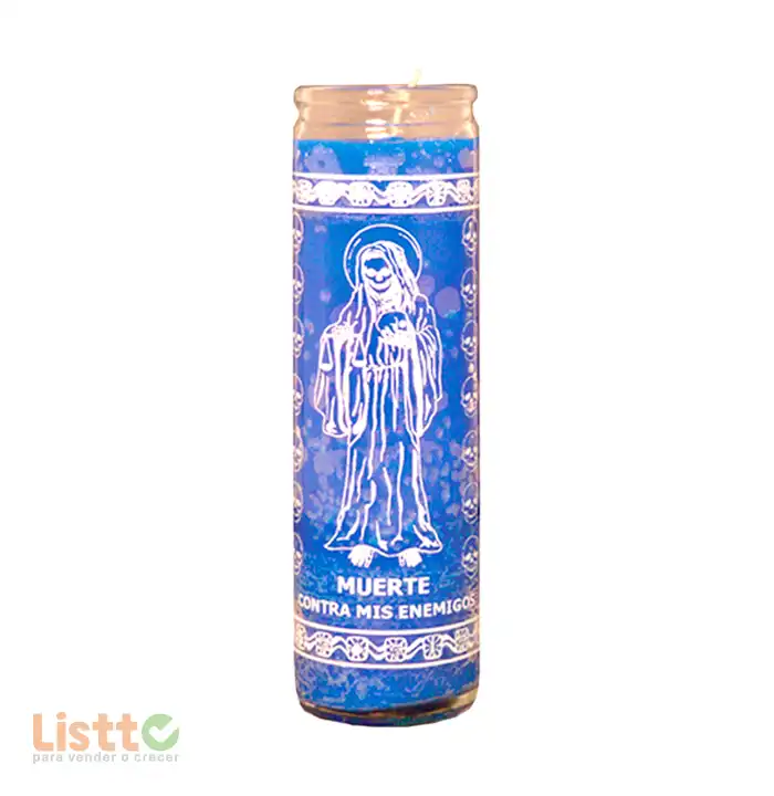 Veladora Mística Muerte Azul 105p pz.