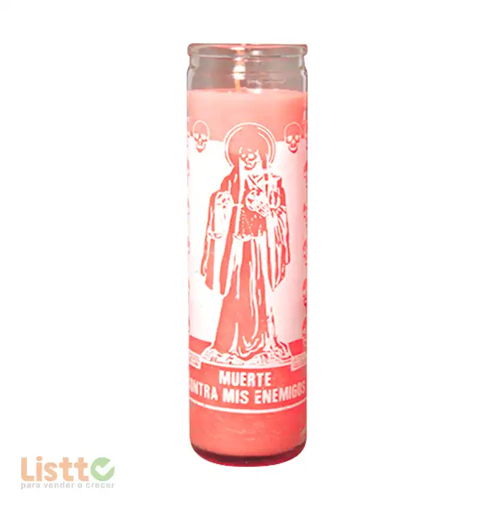 Veladora Mística Muerte Rosa 105p pz.