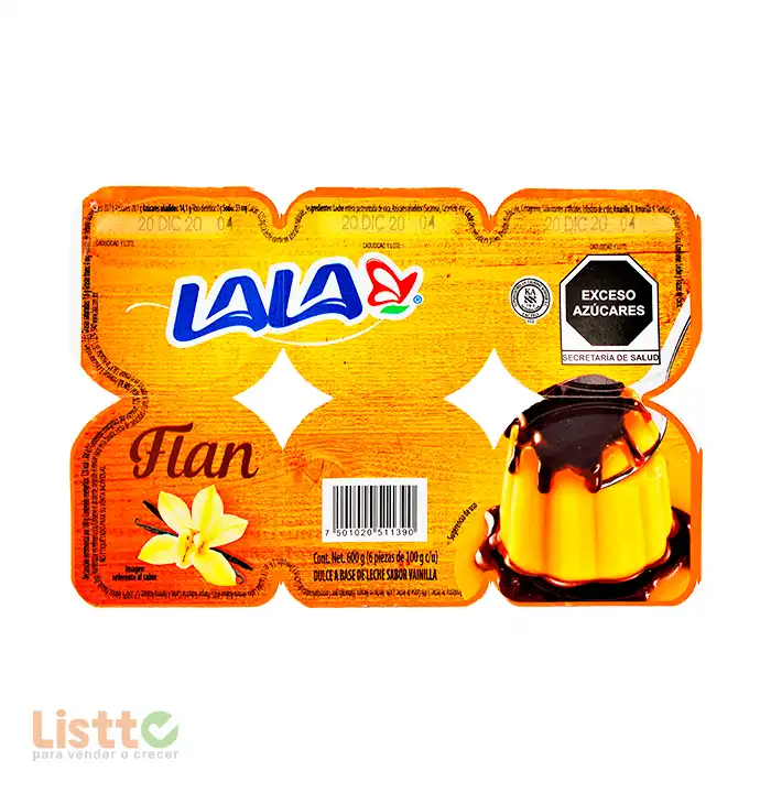 Flan Lala Vainilla 6/100 gr.