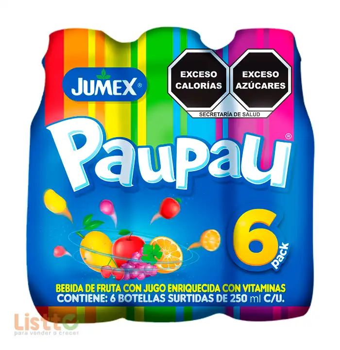 Bebida Pau Pau Six Pack Surtido 6/250 ml.