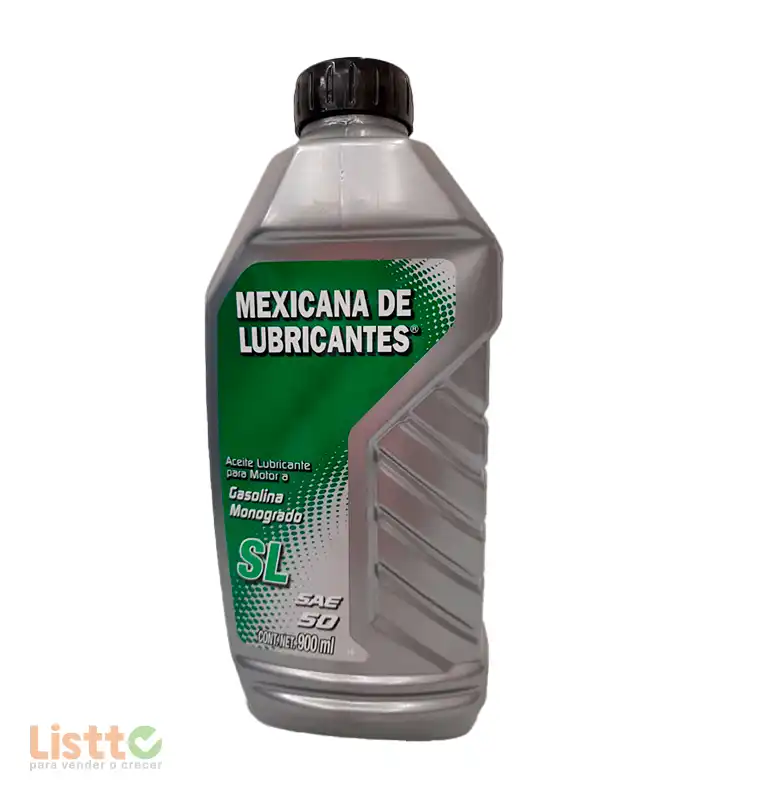 Aceite Mexicana Verde Gasolina SAE 50 900 ml.