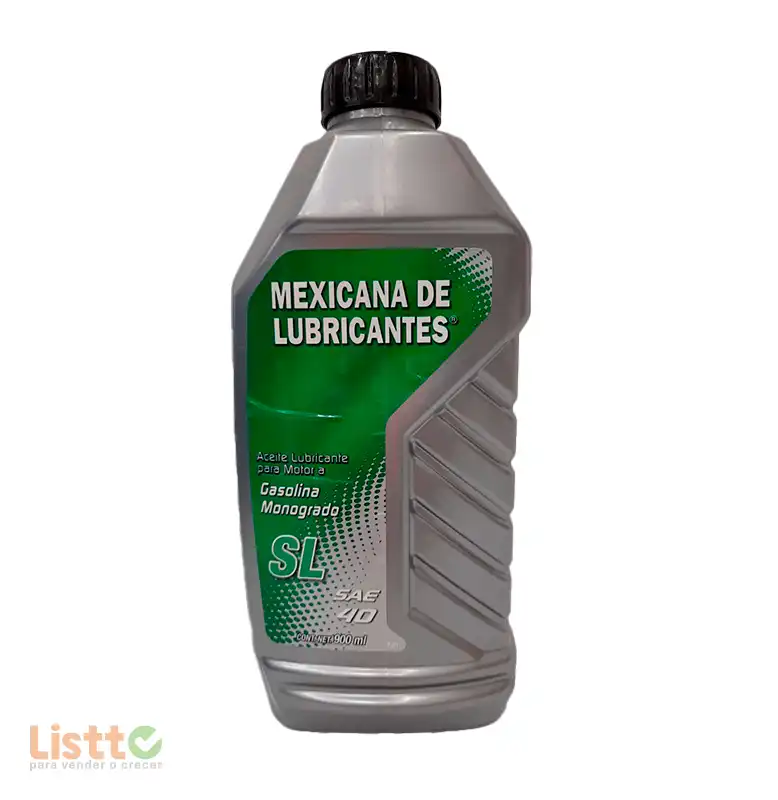 Aceite Mexicana Verde Gasolina SAE 40 900 ml.