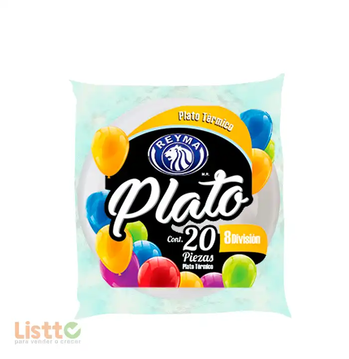 Plato Térmico Reyma División Número 8 20 pz.