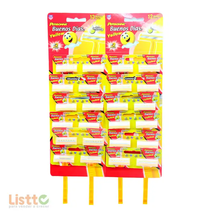 Rastrillo Personna Buenos Días Yellow 2 pz.