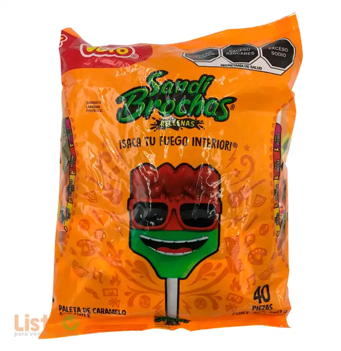 Paleta Vero Sandibrochas Rellenas 40 Pz.