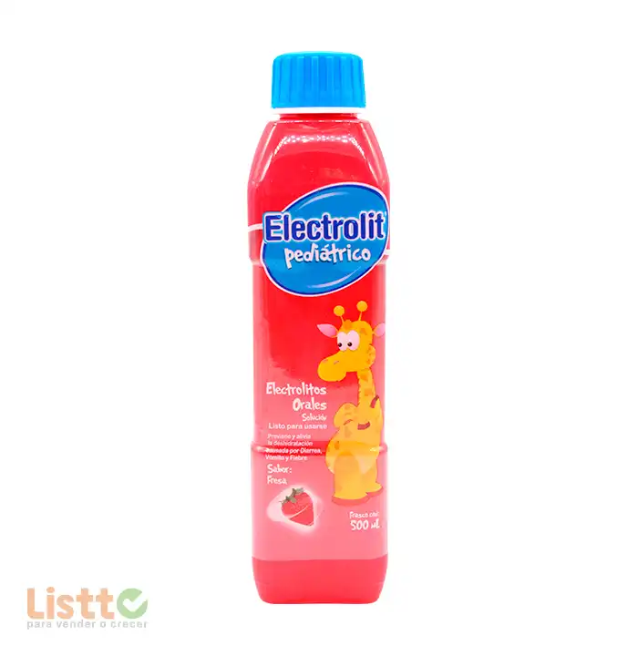 Suero Electrolit Fresa Pediátrico 500 ml.