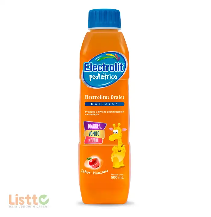 Suero Electrolit Manzana Pediátrico 500 ml.
