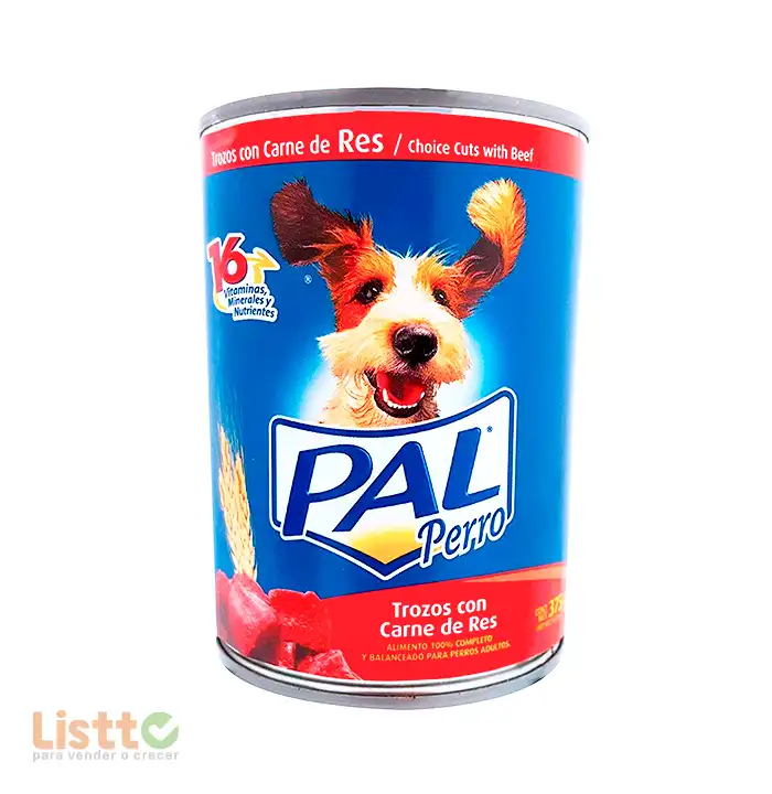 Alimento Pal Trozos de Carnes de Res 375 gr.