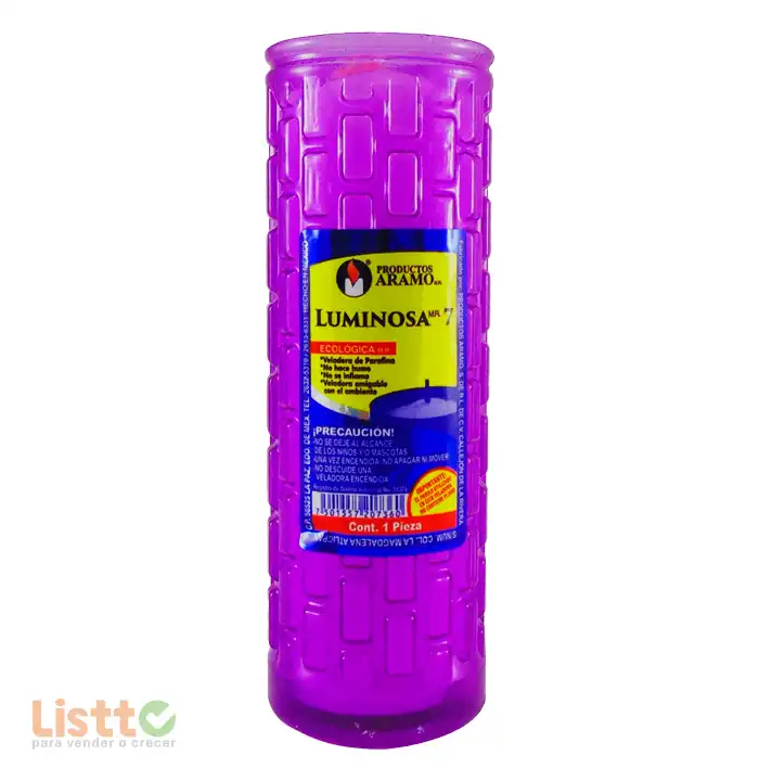 Veladora Luminosa Ecológica Número 7 pz.