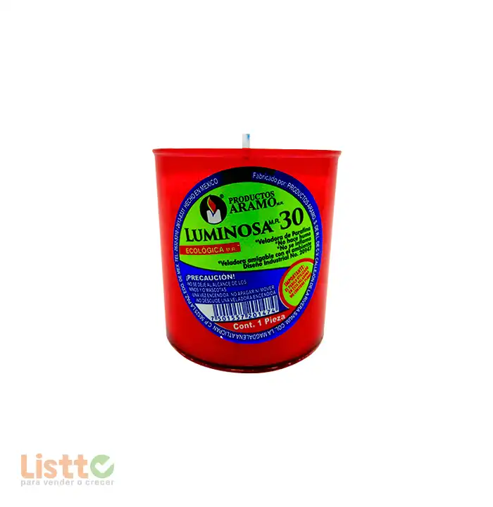 Veladora Luminosa Ecológica Número 30 pz.